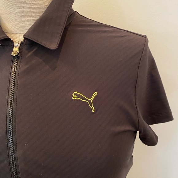 Puma Womens Black Polo Activewear Dress / Pockets w Zippers / Size Small - Picture 3 of 16